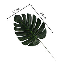 Load image into Gallery viewer, 1pcs Artificial Tropical leaves Gold Leaves decor Hawaii Theme Party table decor Summer party decor ballon deco Photo props