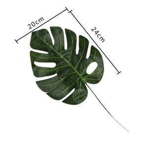 1pcs Artificial Tropical leaves Gold Leaves decor Hawaii Theme Party table decor Summer party decor ballon deco Photo props